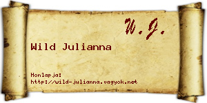 Wild Julianna névjegykártya