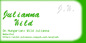 julianna wild business card